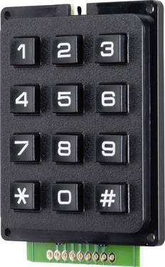 TRU COMPONENTS  Pushbutton keypad  Matrix keypad 3 x 4 1 pc(s)