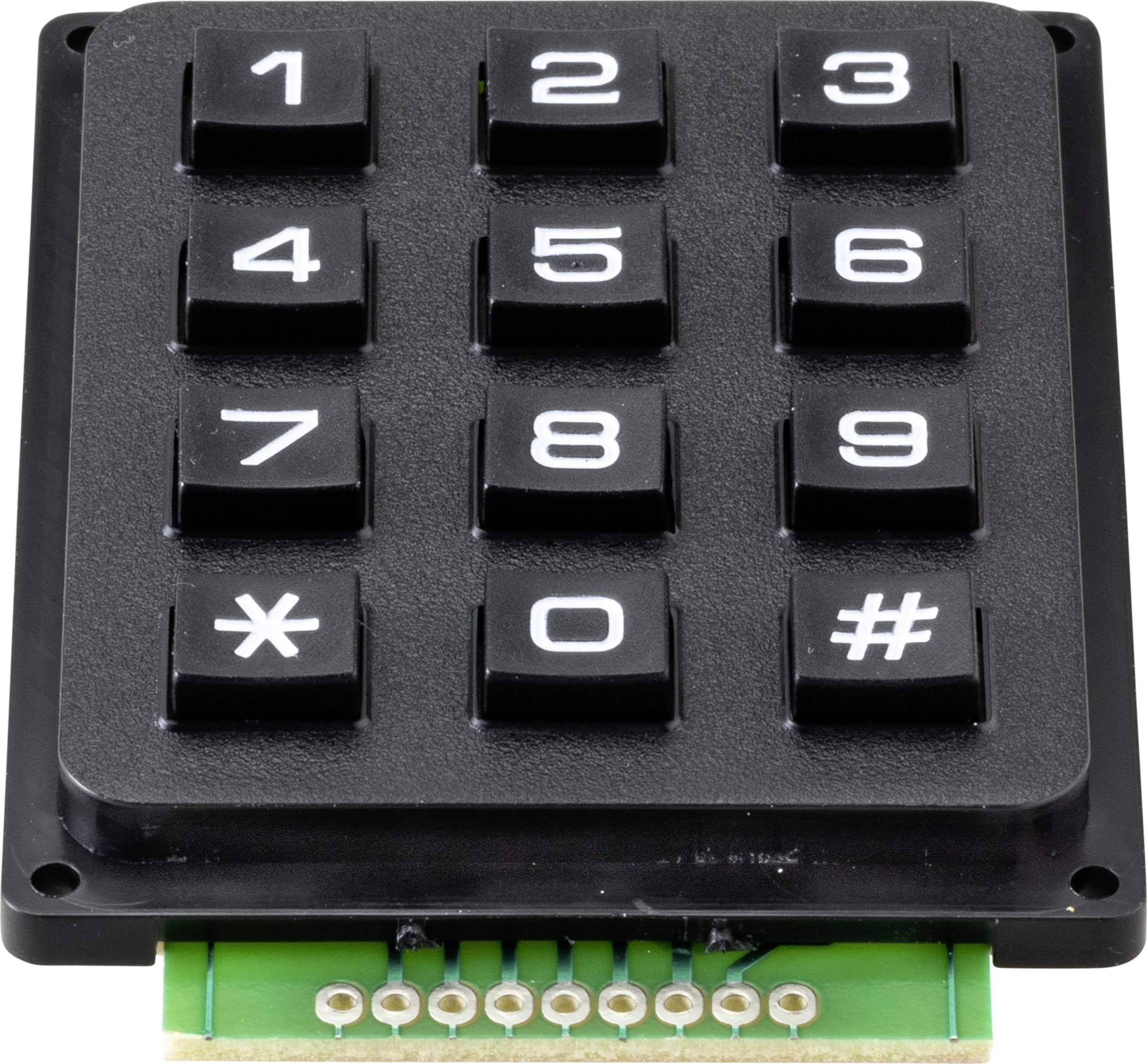 TRU COMPONENTS Pushbutton keypad Matrix keypad 3 x 4 1 pc(s) | Conrad.com