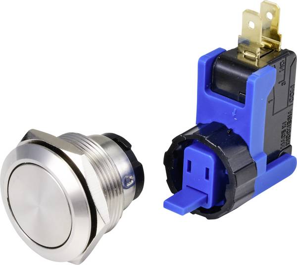 TRU COMPONENTS TC-9201348  Pushbutton 250 V 15 A 1 x On/Off momentary   IP65 1 pc(s)
