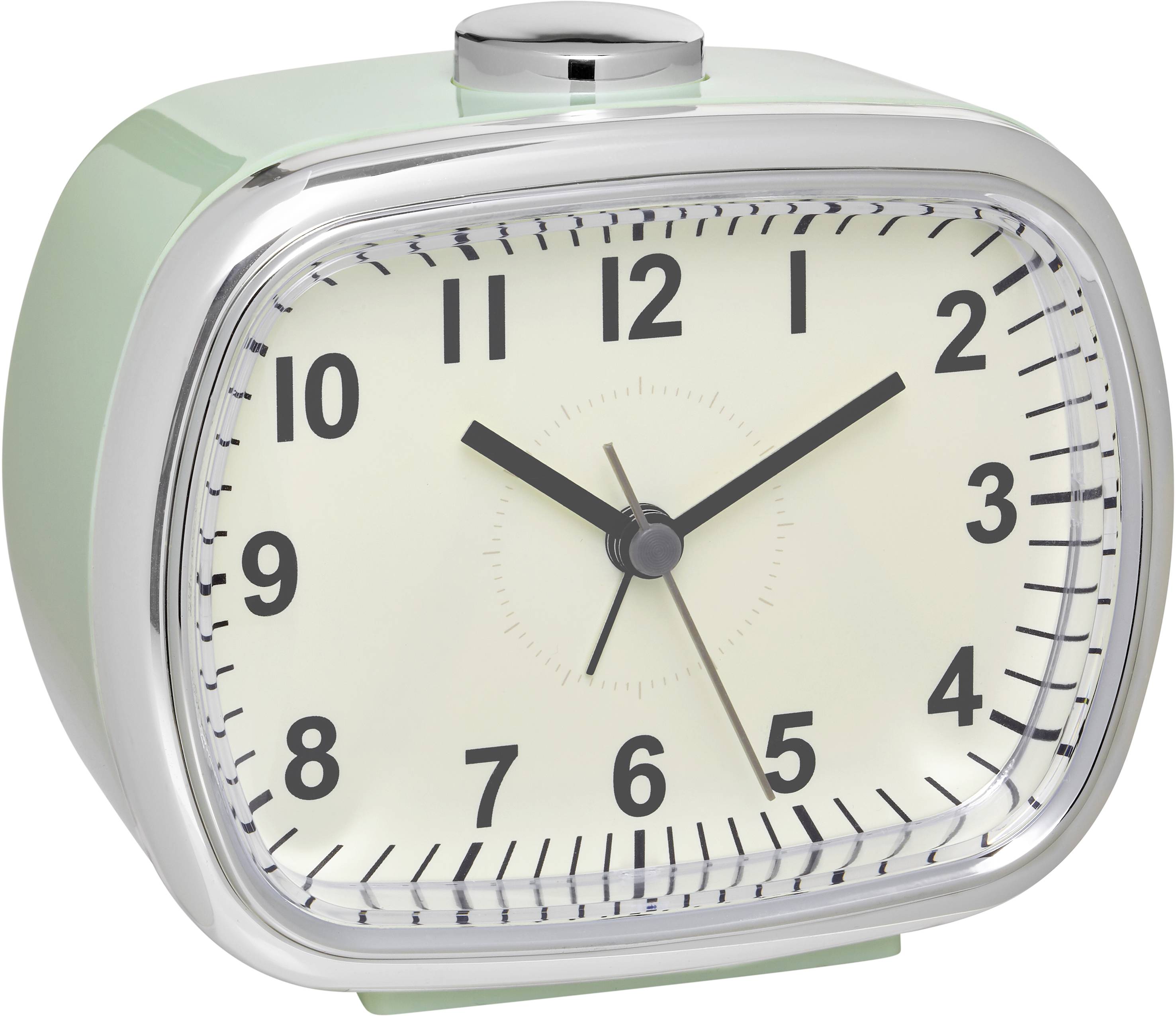 TFA Dostmann 60.1032.04 Quartz Alarm clock Mint Alarm times 1 Large display-0