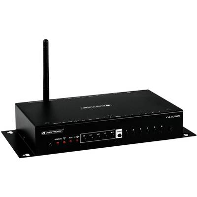 Image of Omnitronic CIA-40WIFI 2.0 Stereo amplifier 2x25 W Black AirPlay, DLNA, Internet radio , USB, Wi-Fi