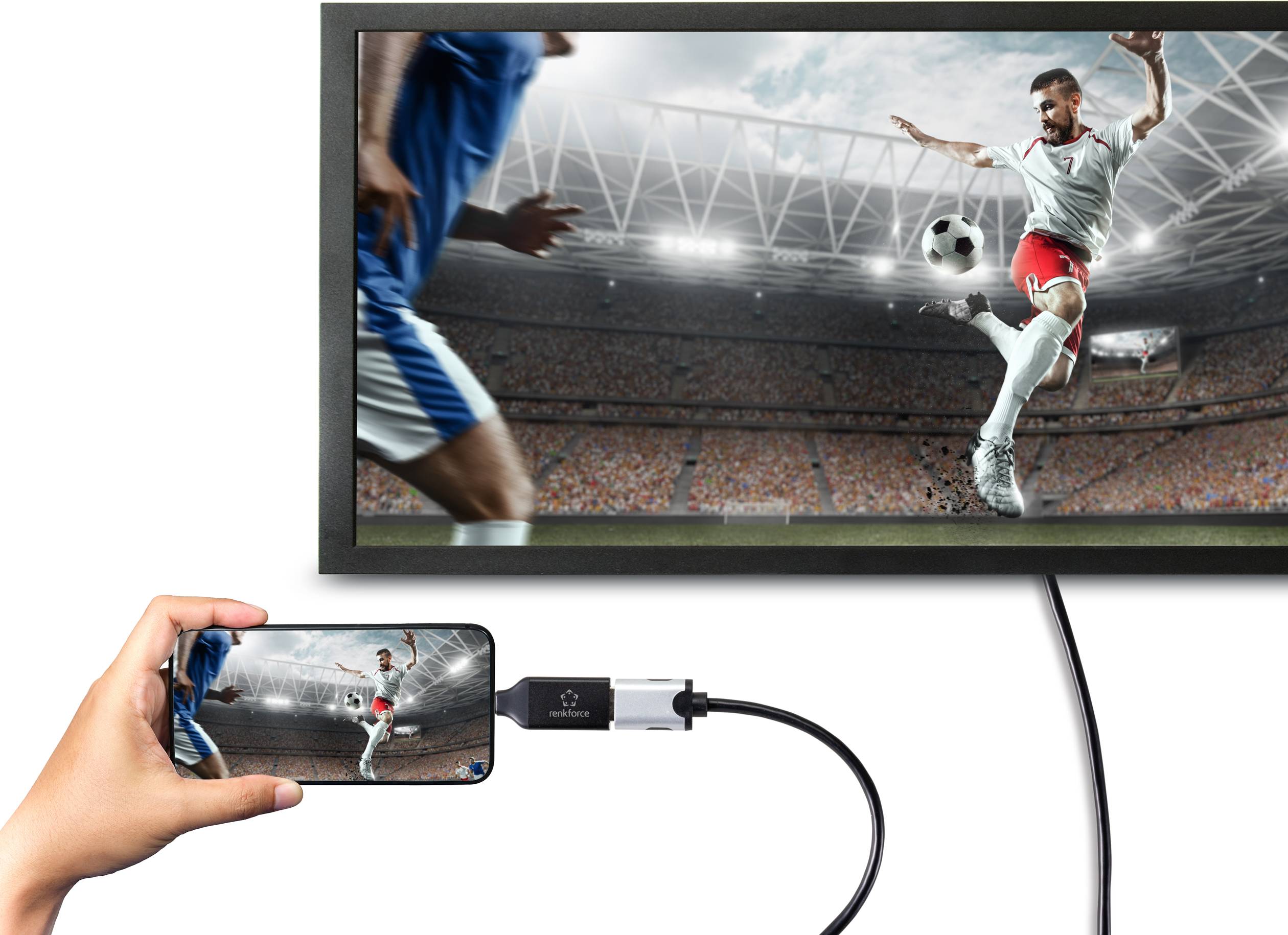 Renkforce RF-4600986 USB-C® / HDMI Adapter [1x USB-C® plug - 1x HDMI socket] Black-3