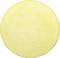 A single, round yellow biscuit or crisp with a smooth surface on a white background.