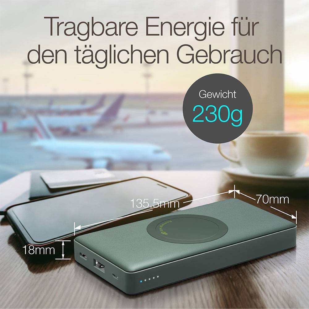 GP 165Q10AGREY Power bank 10000 mAh LiPo Black-14