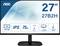 AOC Monitor, 27 inches, Model 27B2H. Features: Full HD 1920x1080, IPS display, 75 Hz, borderless design, adjustable stand.