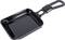 A black rectangular frying pan with a handle, suitable for the hob. Perfect for cooking smaller portions.
