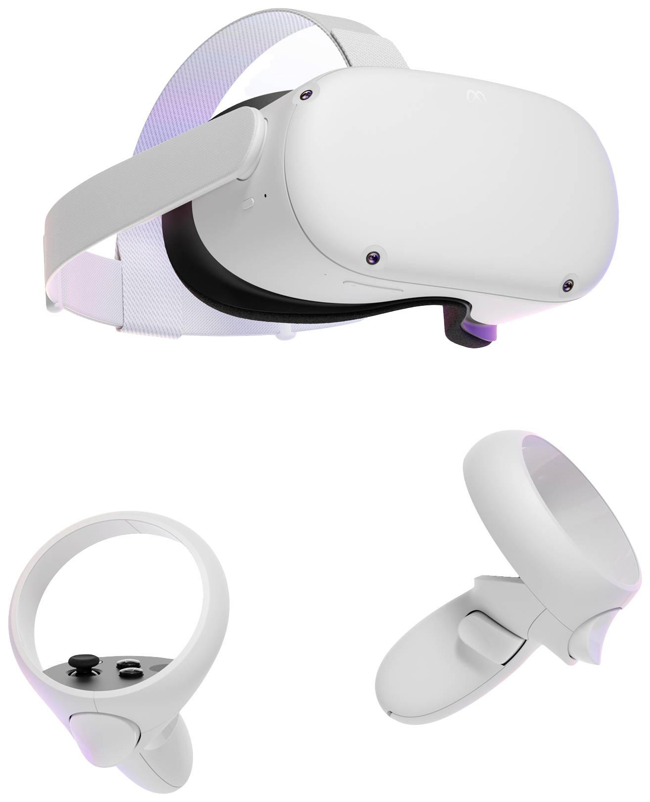 Oculus Quest 2 White 256 GB VR glasses Incl. controller, Incl. built-in audio