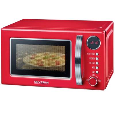 Severin MW 7893 Retro Microwave Red 700 W Timer fuction, Grill function, with cooking function, Multifunction