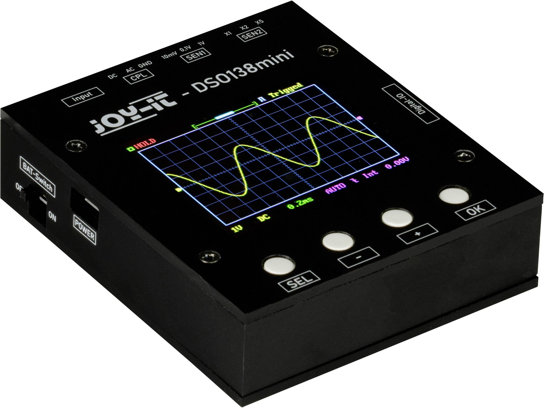 Joy-it DSO-138-Mini Digital 200 kHz 1-channel 1 MSa/s 1 KP 12 Bit 1 pc(s)
