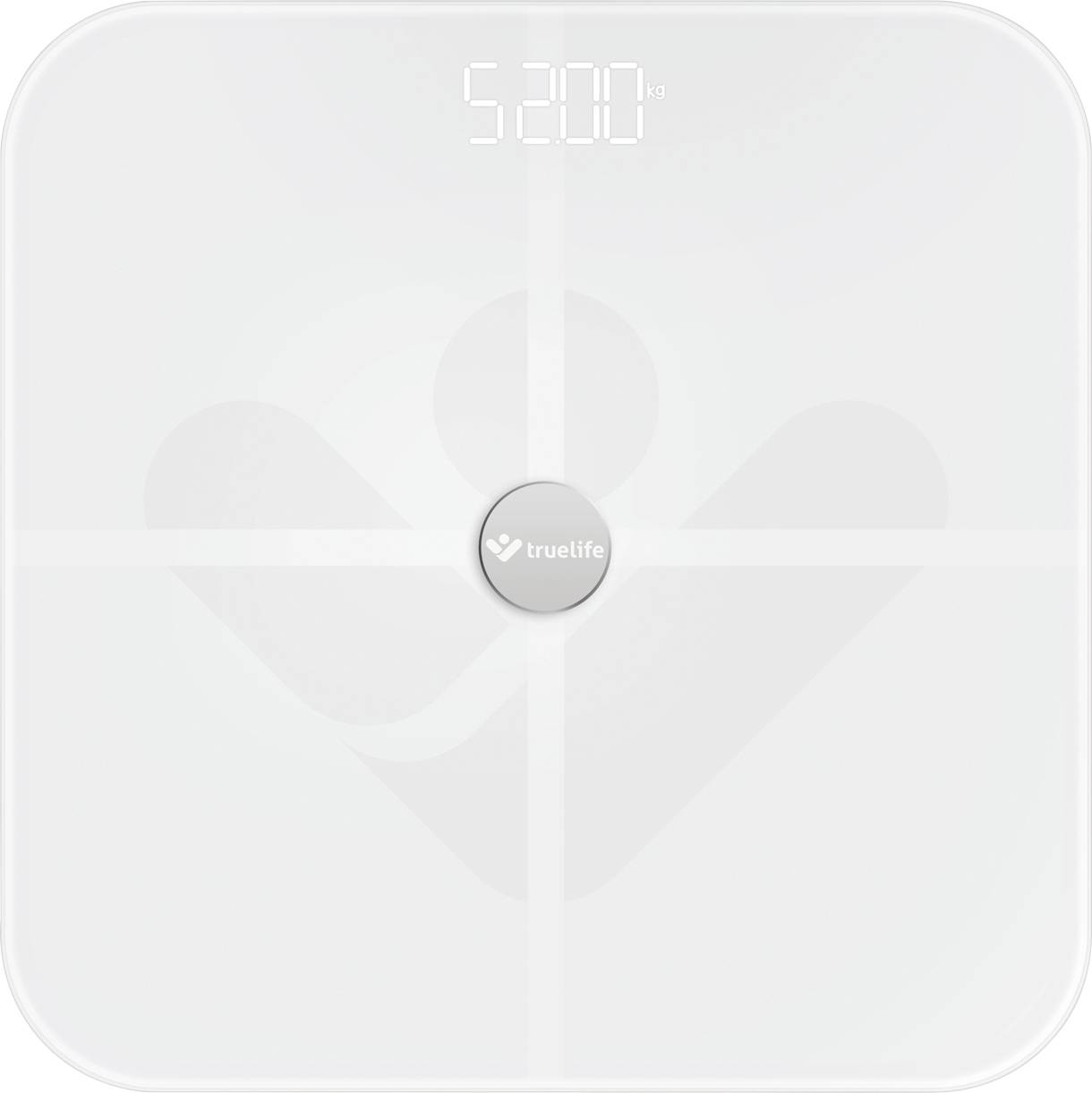 truelife FitScaleW5 Smart bathroom scales TLFSW5BT Weight range=180 kg White-1