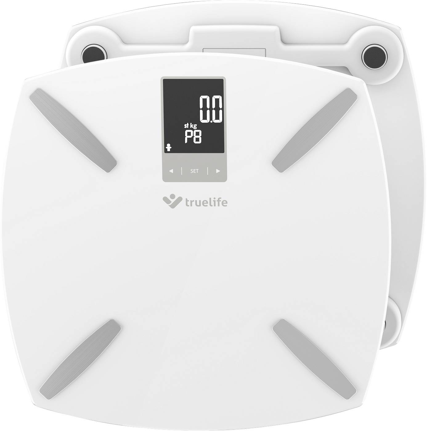 truelife FitScaleW3 Smart bathroom scales Weight range=180 kg White, Grey-2