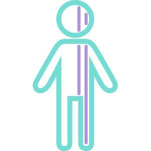 Symbol image for truelife FitScaleW3 Smart bathroom scales Weight range=180 kg White, Grey