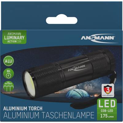 'Aluminium Torch, 175 Lumens, 6-hour Battery Life, with Clip. Perfect for Camping or Outdoor Activities. 3-Year Warranty.'