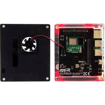 Joy-it Mediastation-Kit Raspberry Pi® 4 B 4 GB 4 x 1.5 GHz Housing, PSU, HDMI cable, Noobs OS-5