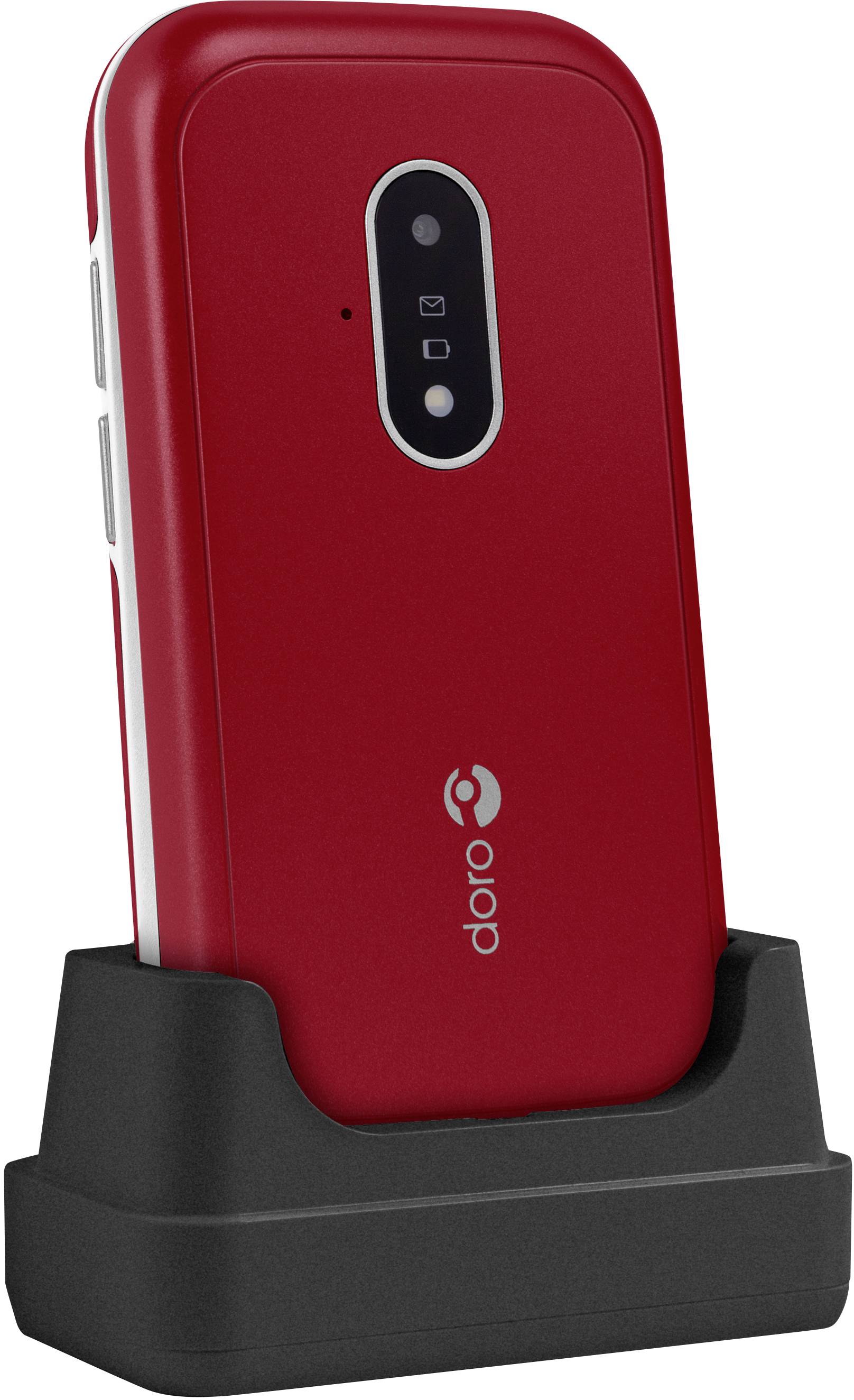 doro 7030 Big button mobile phone Red, White
