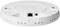 A white, round Wi-Fi ceiling router with Ethernet and power connections on the underside.
