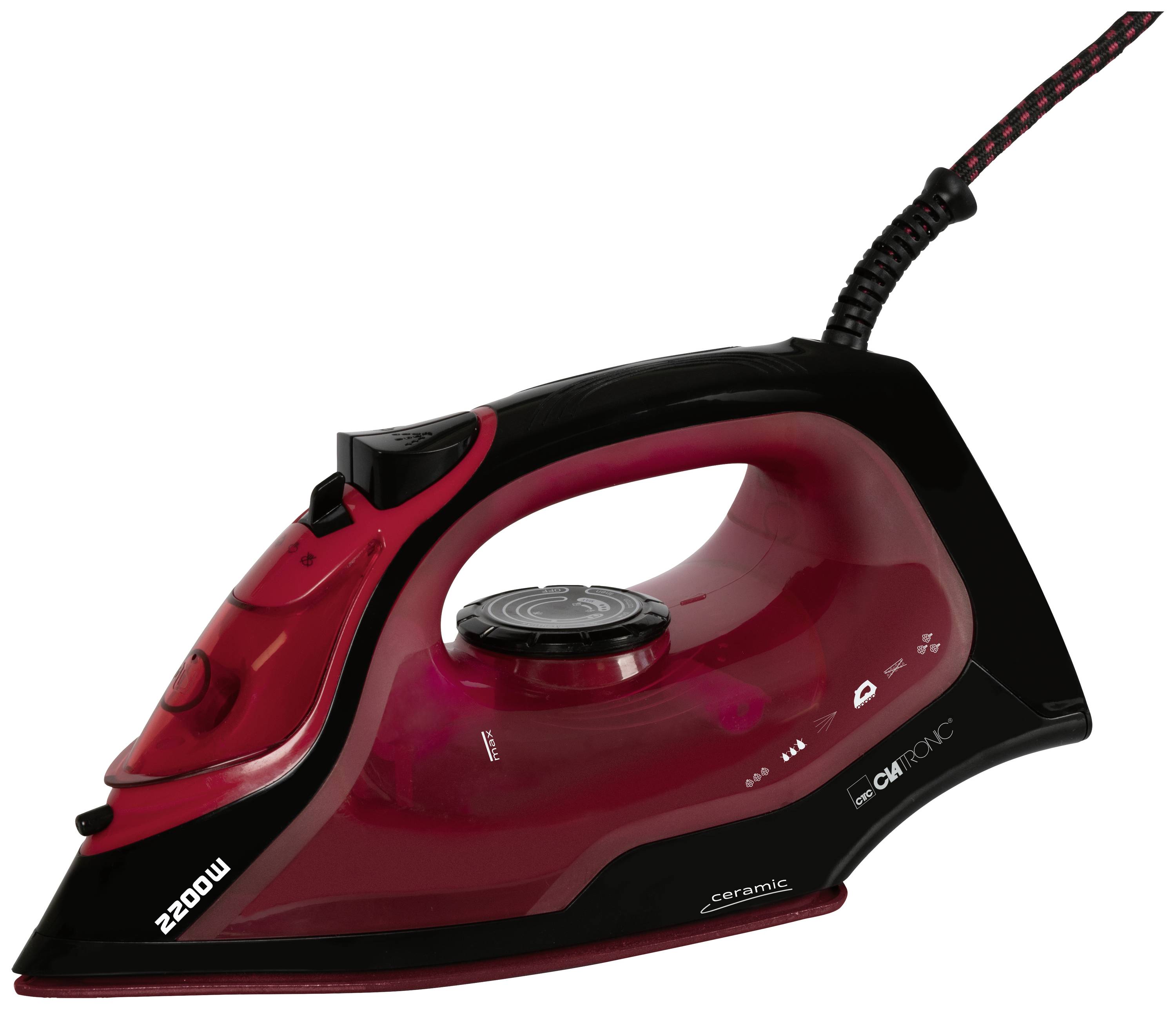 Image of Clatronic DB 3752 Steam iron Black, Red 2200 W