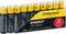 Pack of 'Intenso Energy Ultra' Batteries, 10 AAA Alkaline Batteries, yellow-black design, Note: 1.5V, Bonus pack.