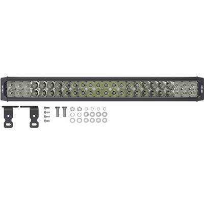 LED light bar with mounting brackets and fixings, suitable for installation on vehicles. Ideal for additional illumination.
