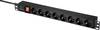 Renkforce RF-4604248 19 inch Server rack cabinet power strip 1 U PG socket with switch Black