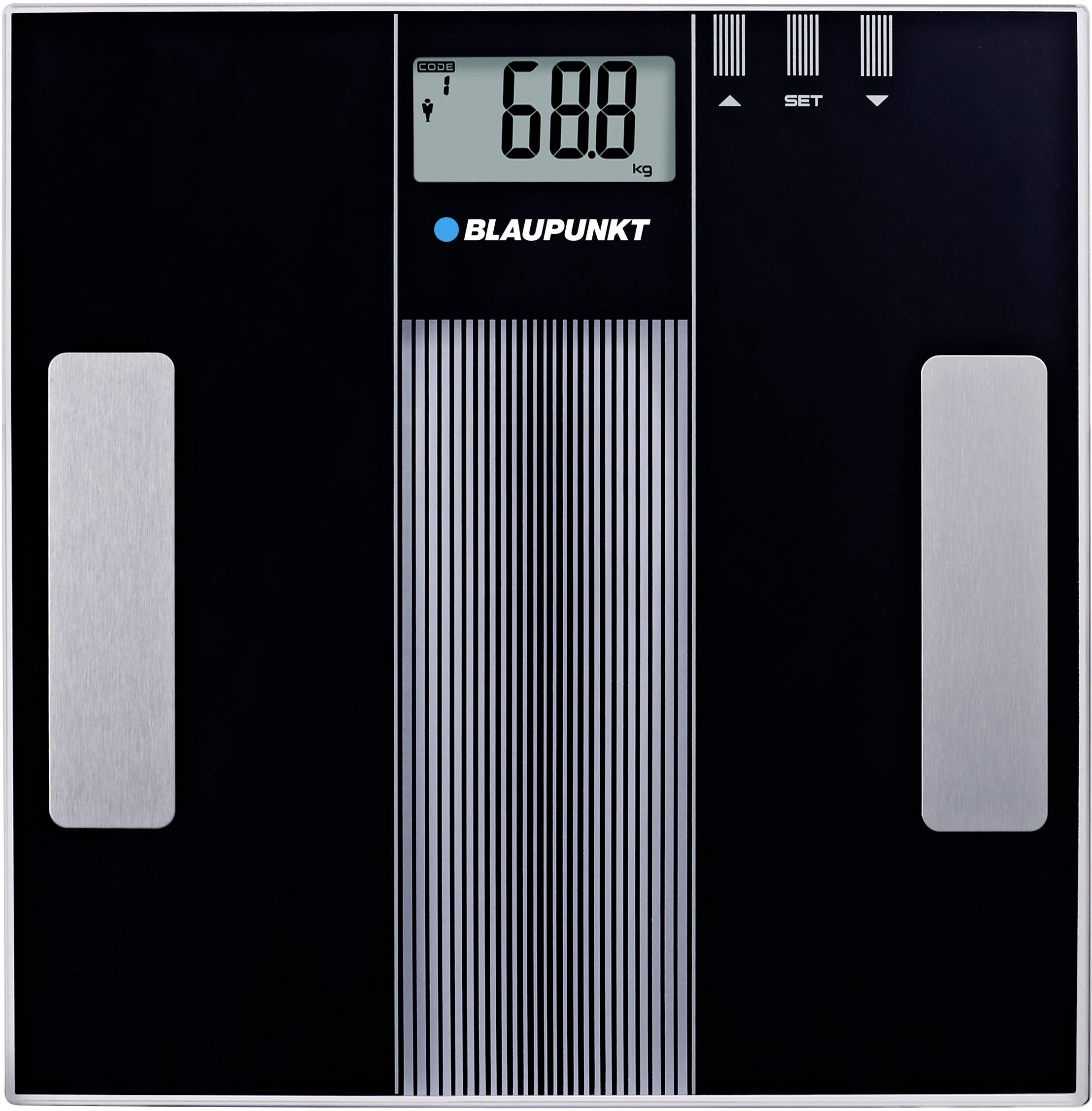 Blaupunkt BSM401 Smart bathroom scales Weight range=150 kg Black-1