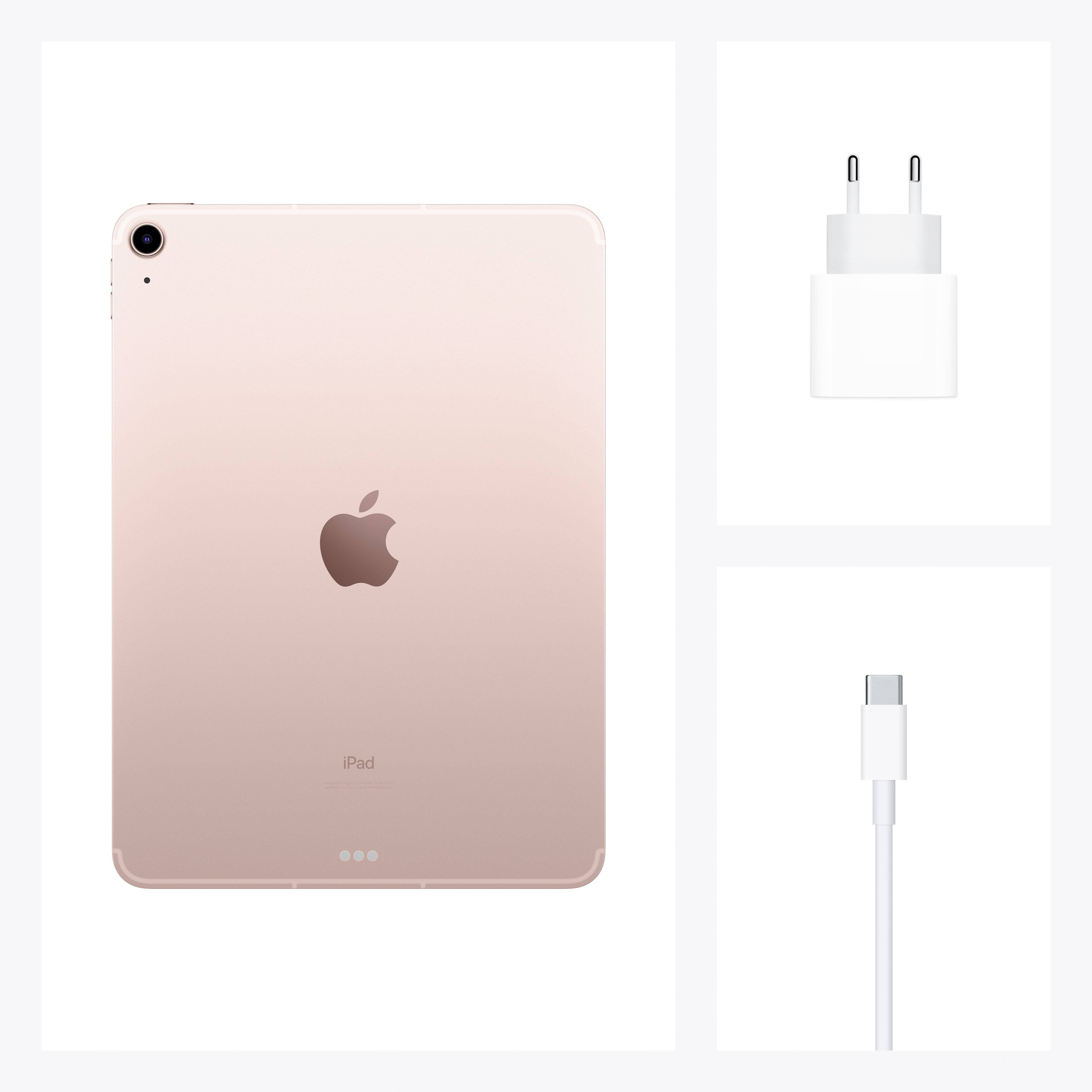 Apple iPad Air 10.9 (4th Gen, 2020) WiFi + Cellular 64 GB Rose Gold 27.7 cm (10.9 inch) 2360 x 1640 Pixel-7