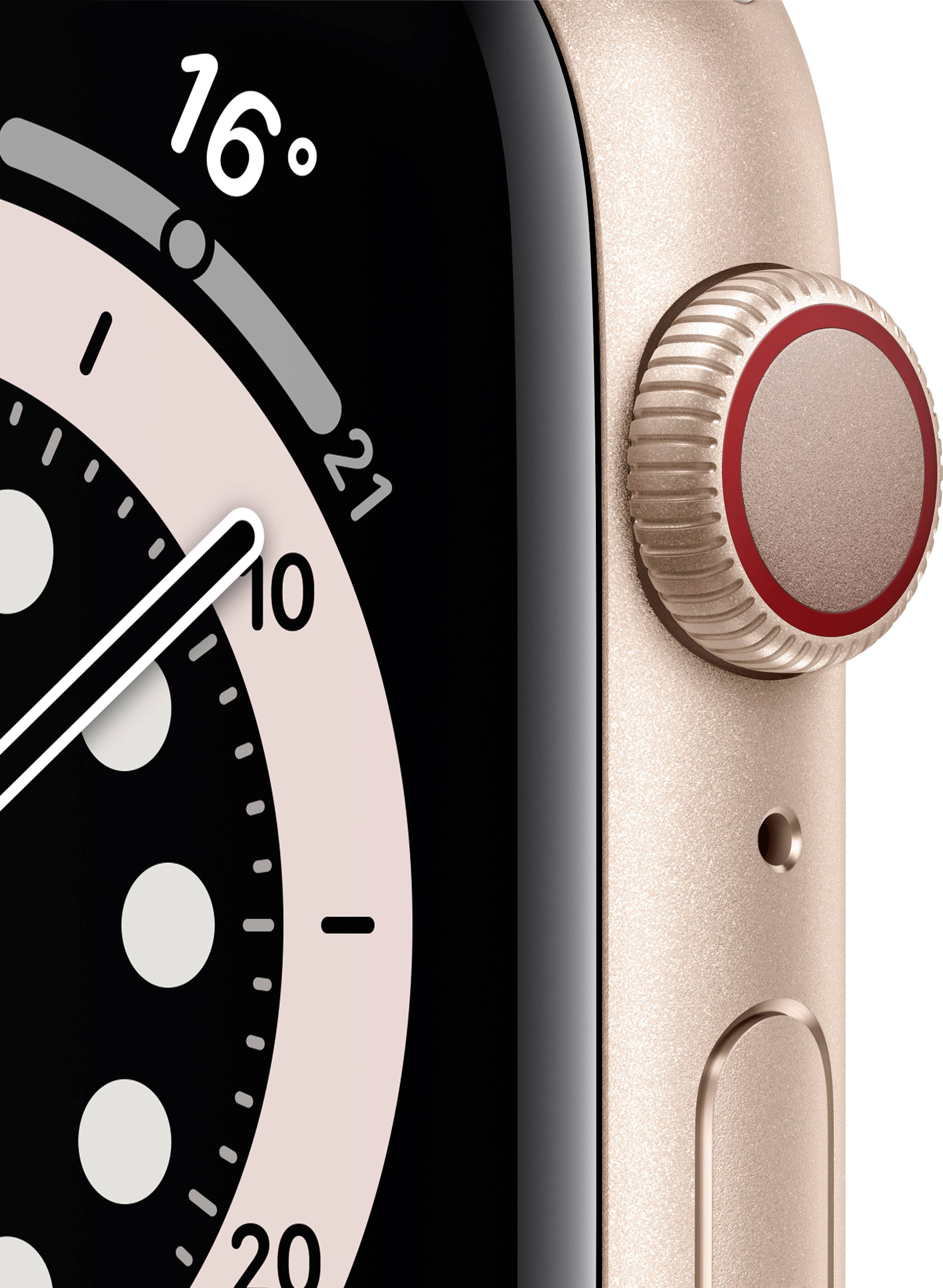 Apple Watch Series 6 GPS + Cellular 44 mm Aluminium Rose Gold Sport strap  Pink Sand | Conrad.com
