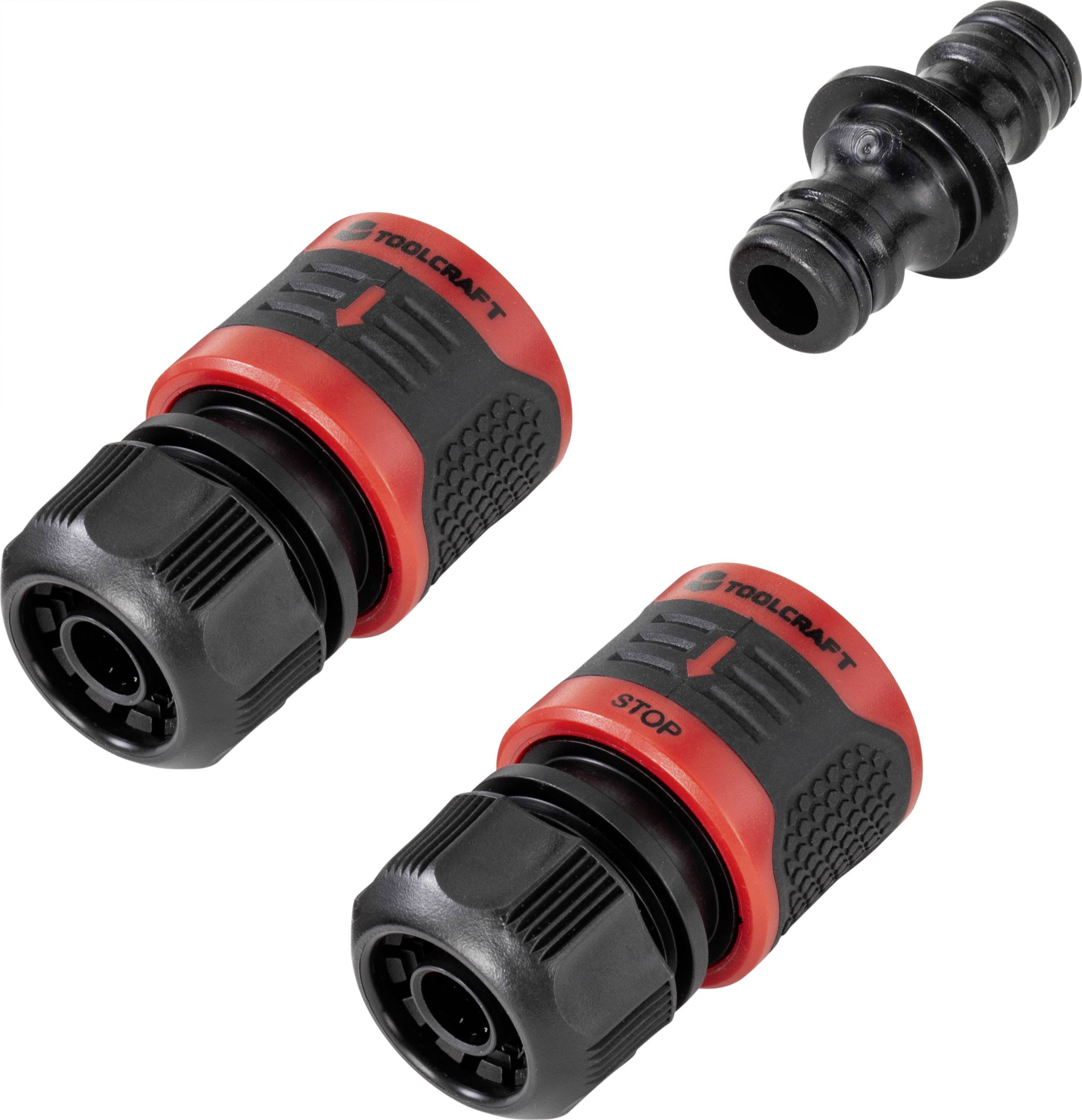 TOOLCRAFT 2302357 13-16 mm Quick Connector + Hose Coupling Hose tail 13 mm (1/2") Ø, Hose connector