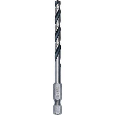 Metal drill with a spiral design, suitable for drilling into metal and metal composite materials.