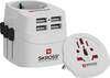 Skross 1302471 Travel adapter PRO Light USB (4xA) - World