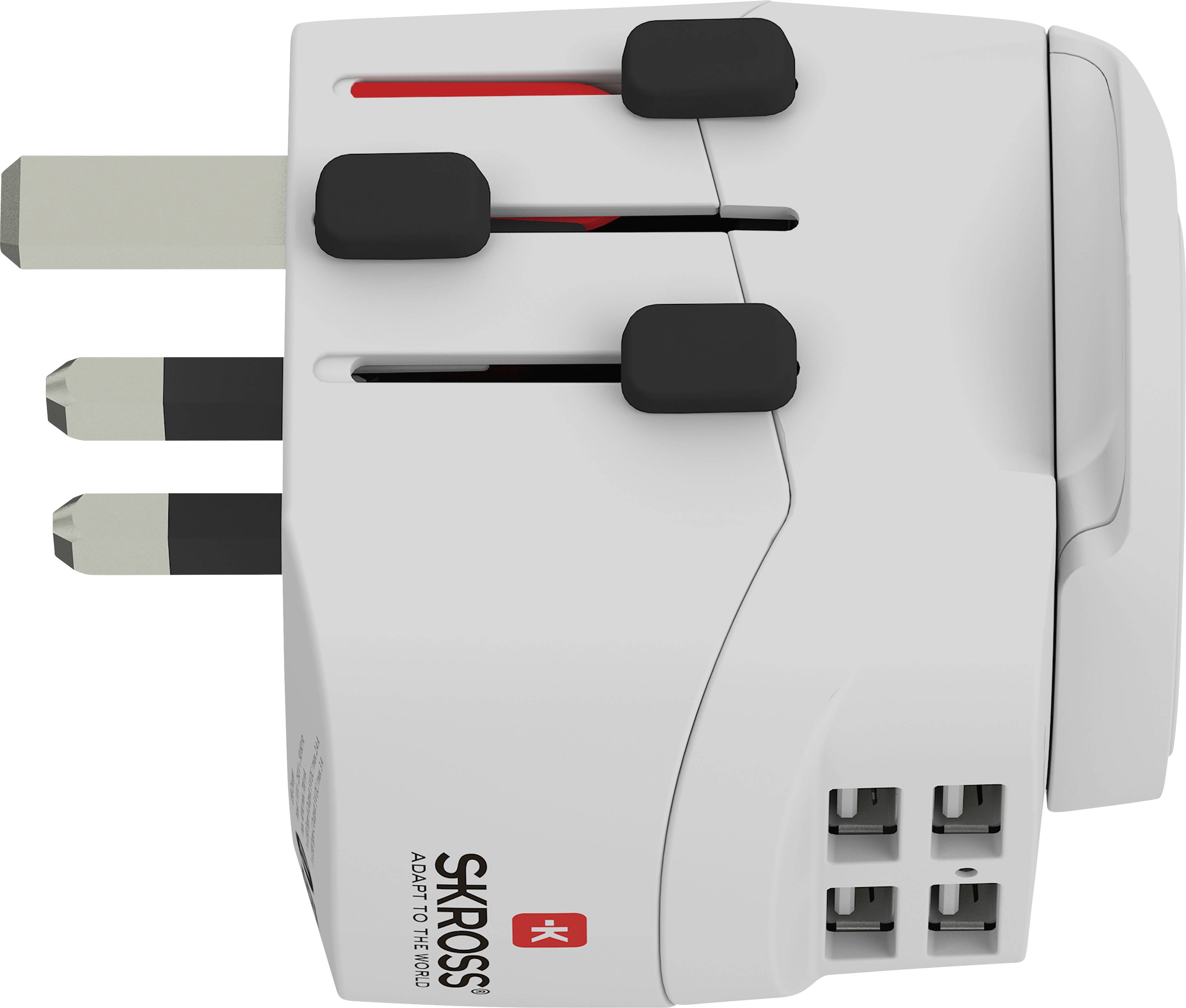 Skross 1302471 Travel adapter PRO Light USB (4xA) - World-1