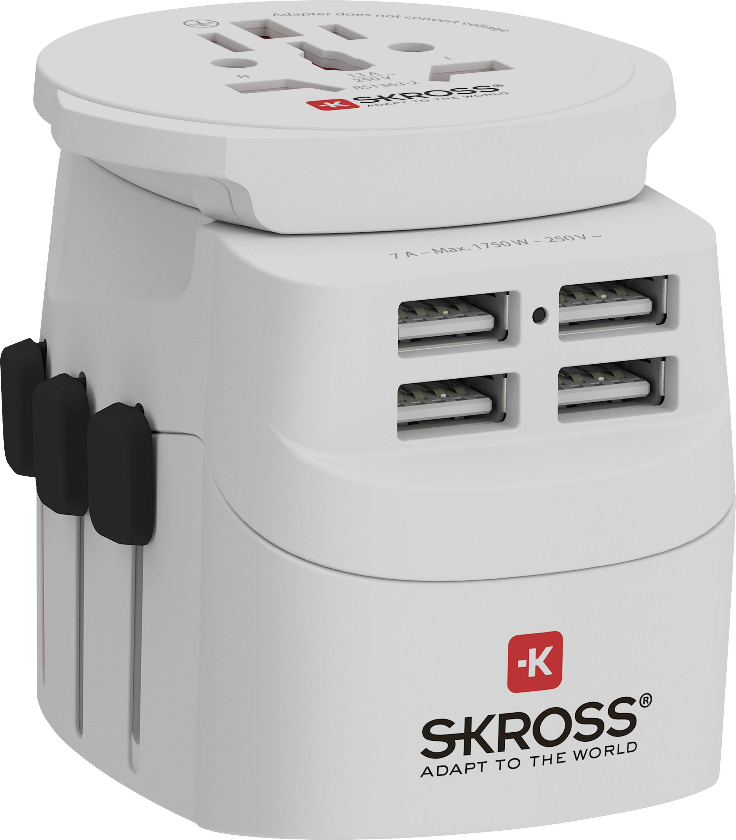 Skross 1302471 Travel adapter PRO Light USB (4xA) - World-2