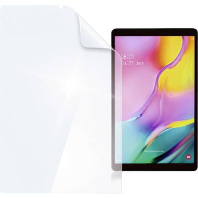 Tablet with a bright, colourful display, showing the date 'Thu., 27 June' beside a transparent screen protector.