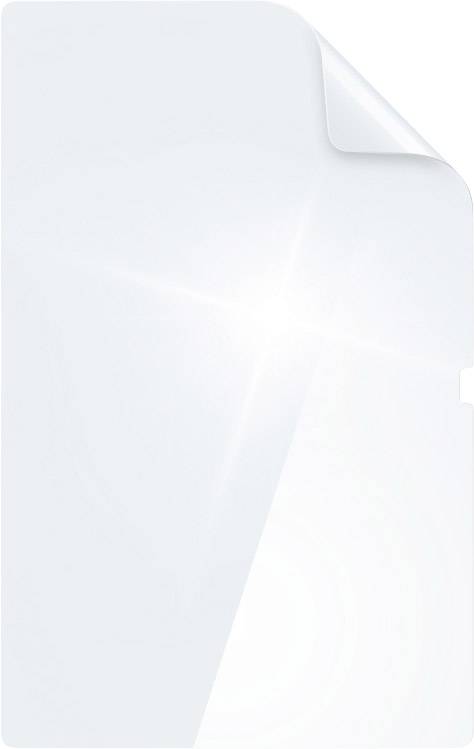 A blank, glossy sheet of paper with a subtle light reflection, as if photographed in sunlight.