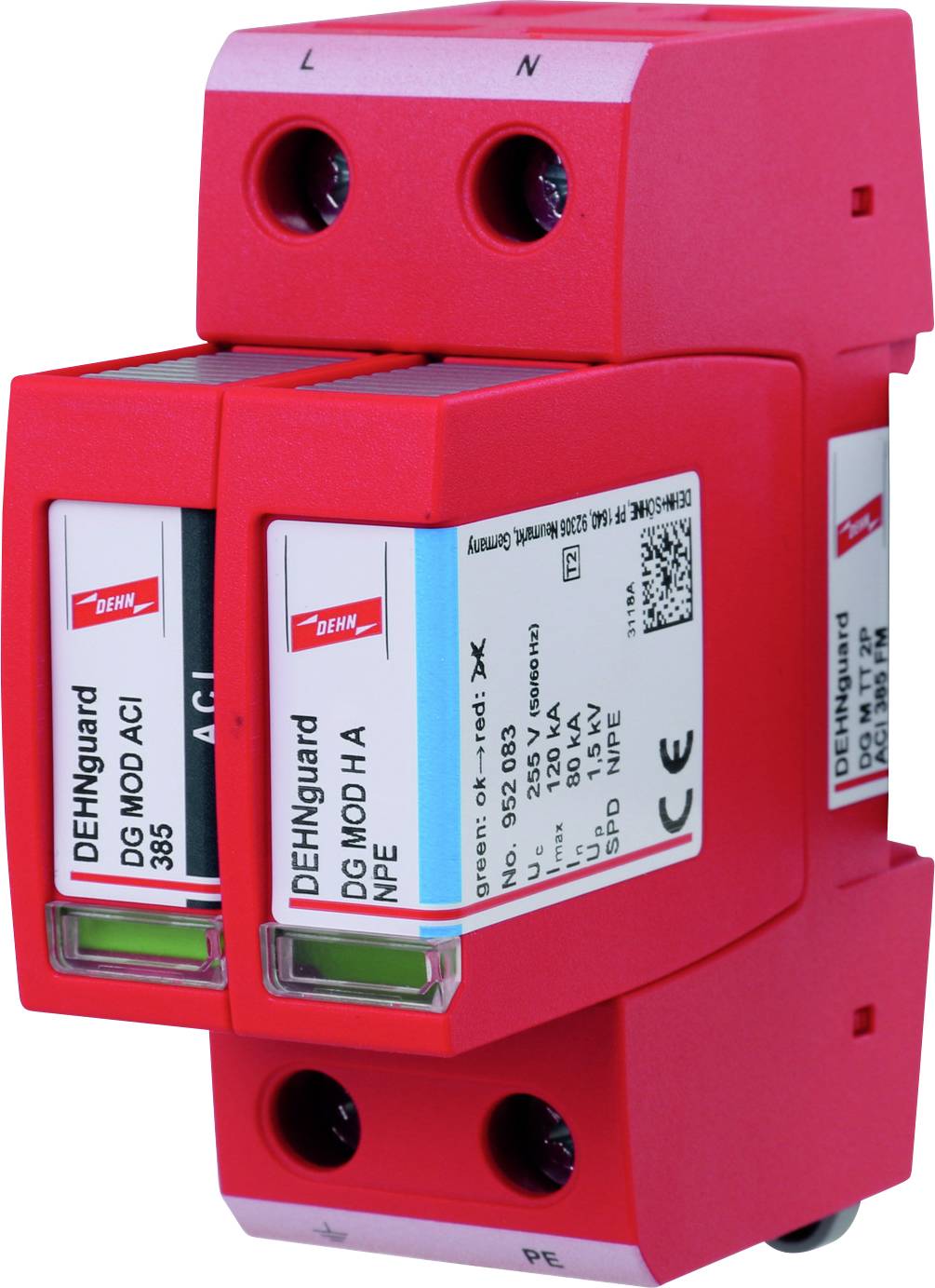 DEHN 952122 DG M TT 2P ACI 385 FM Surge arrester 20 kA Piece 1 pc(s)-1