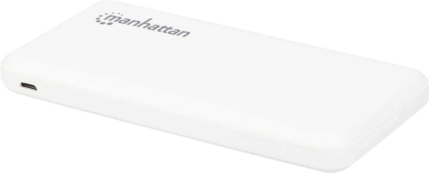 Manhattan Ladegerät Power bank 10000 mAh Lithium White Status display-1