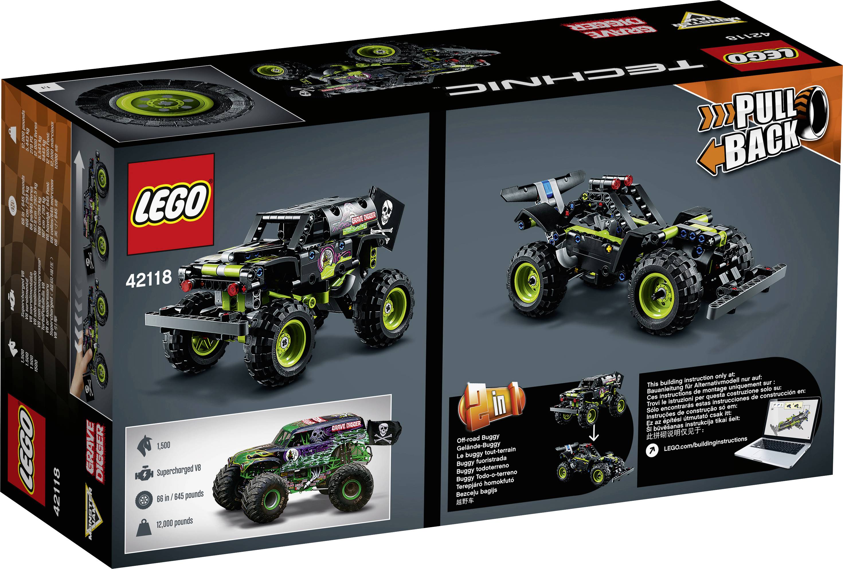 42118 LEGO® TECHNIC Monster Jam® Grave Digger®-2