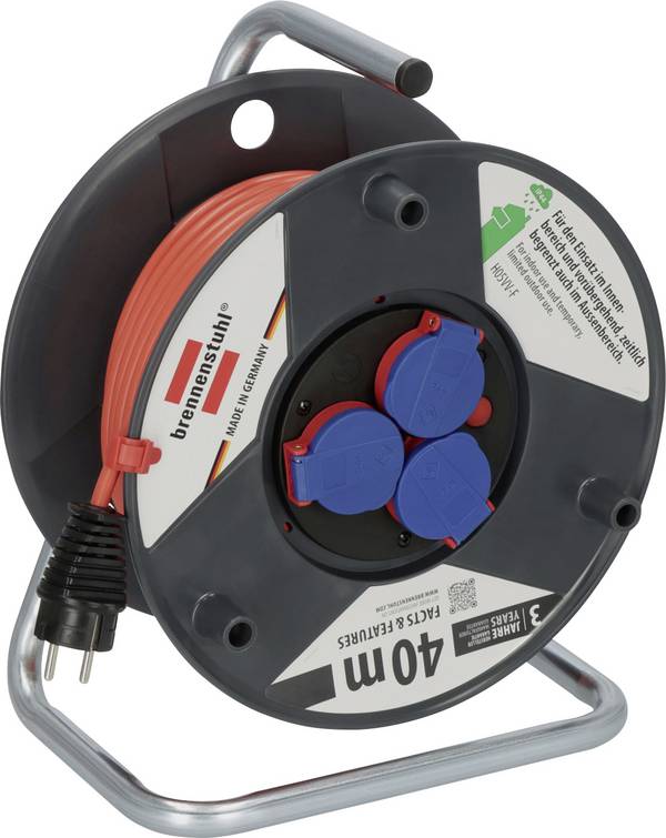 Brennenstuhl 1098540001 Cable reel 40 m Red (matt) PG plug
