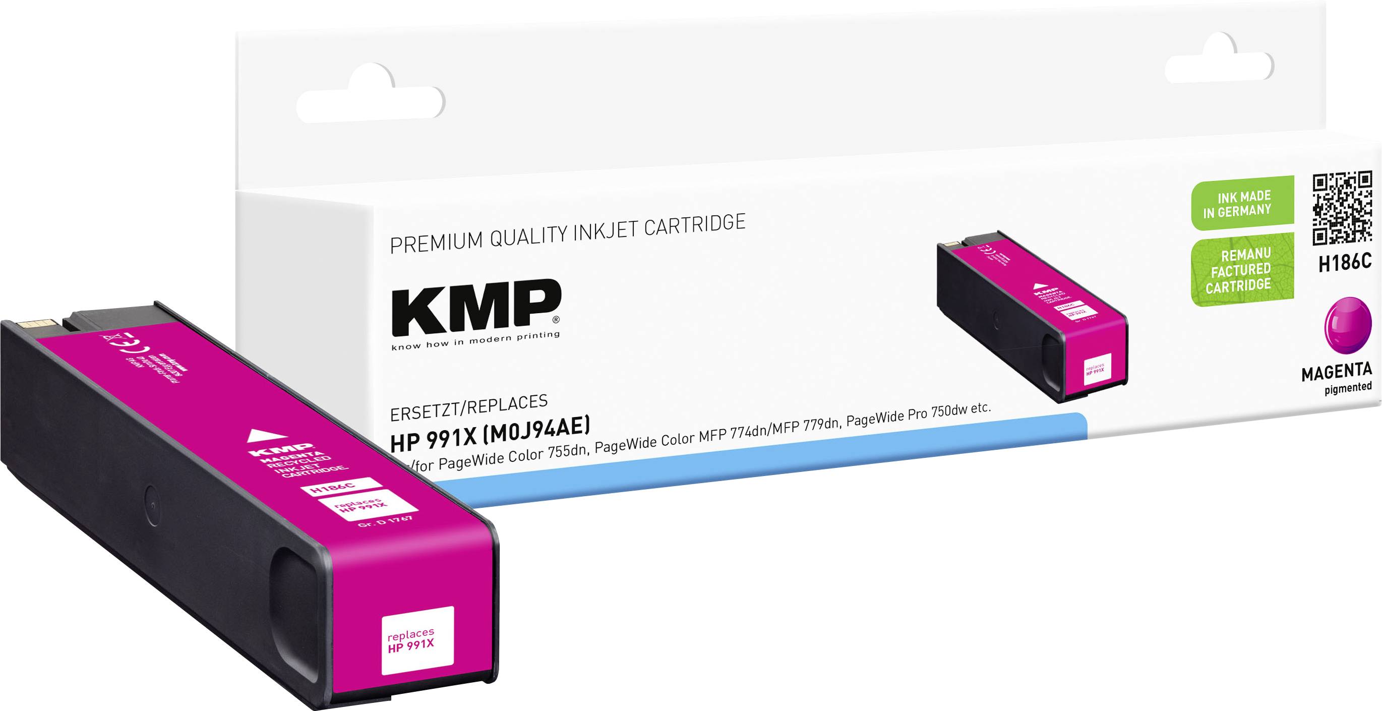 KMP Ink cartridge replaced HP M0J94AE(991X)MAG Compatible Single Magenta H186C 1767,4006