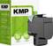 Printer cartridge with packaging by KMP brand, listed as 'suitable for modern printing techniques', 36-month guarantee, 100% compatible.
