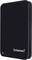 A black external hard drive with 'Intenso' printed on it, suitable for data storage, portable and compact in design.