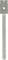 A silver-coloured metal drill bit with a narrow, fluted shaft and a rectangular, cylindrical tip with a hole in the centre.