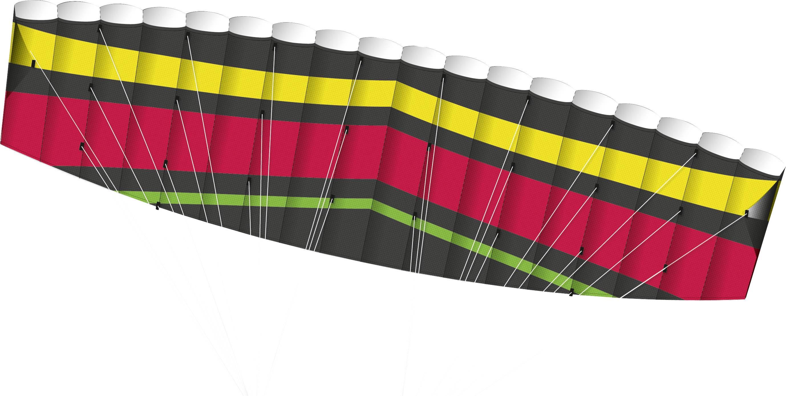 Guenther Flugspiele Stunt kite TORNADO 2.0 m Wingspan (details) 2000 mm Wind speed range 4 - 7 bft