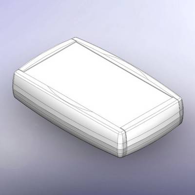 Rectangular enclosure with rounded corners, depicted in greyscale. Suitable for technical devices or electronics.