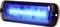 Blue LED emergency vehicle warning light, rectangular, with two mounting screws, suitable for warning and signalling.