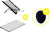 BakkerElkhuizen Homeworking Box Professional DE Working-from-Home set Height range: 9 up to 22 cm Black/silver