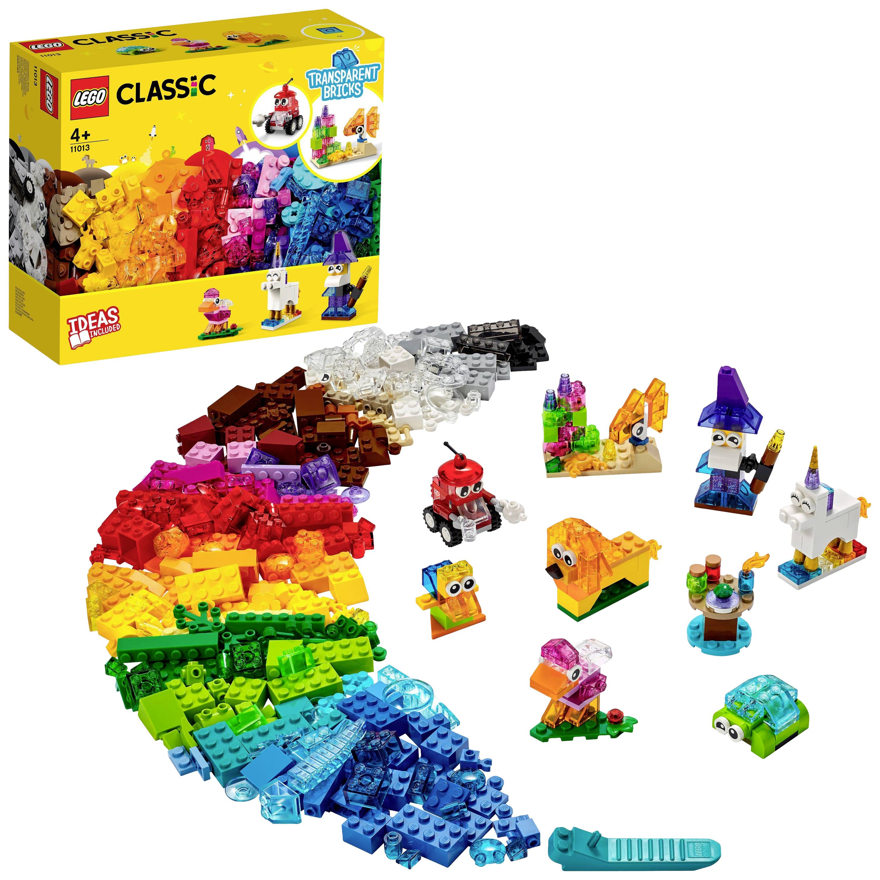 LEGO Classic Set with Colourful Bricks and Figures. Packaging Displays Designed Models. Encourages Creativity and Imagination for Children Aged 4 and Above.
