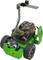 A small, green robot with wheels and a mounted camera or sensors. It appears to be designed for technical or educational purposes.
