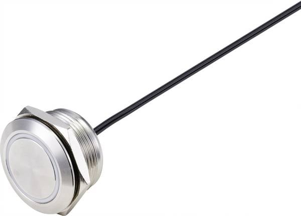 TRU COMPONENTS Pushbutton 24 V DC 50 mA 1 x Off/(On) momentary IP65 1 pc(s)
