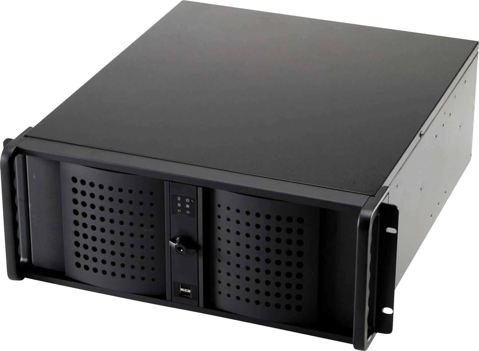 Ultron 64126 19 inch 2 x 19 indusrial cabinet 4 U Black